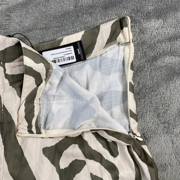 PrettyLittleThing Zebra Print Oversized Wide Leg High Waist Boho Trousers Sz 4 - Picture 13 of 15